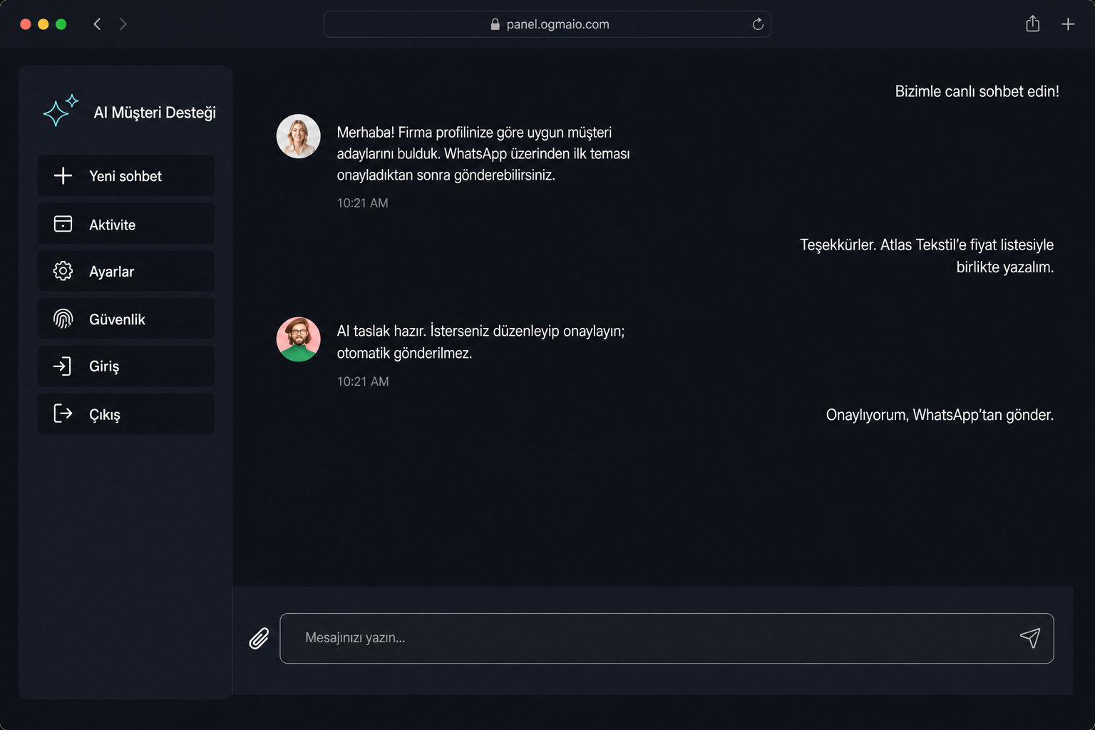 OGMAIO Messenger